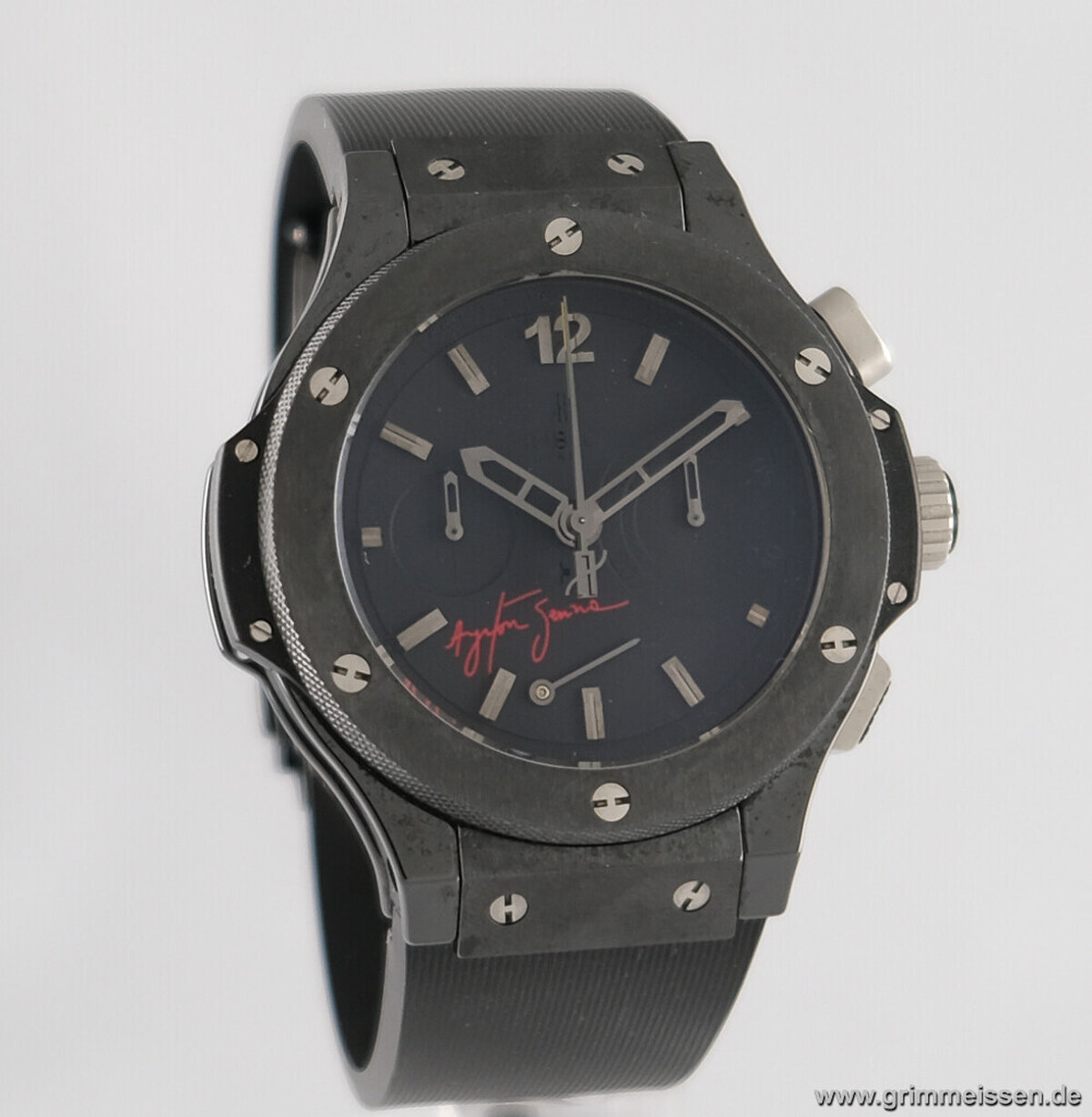 Hublot Big Bang Sondermodell Ayrton Senna A. Grimmeissen Collector s and Pre Owned Wristwatches